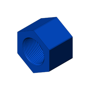 Imperial 1 3/8"  High Profile Hex Nut - Print Friendly
