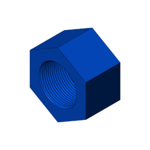 Imperial 1 5/8"  High Profile Hex Nut - Print Friendly
