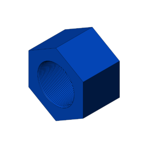 Imperial 2 1/2"  High Profile Hex Nut - Print Friendly