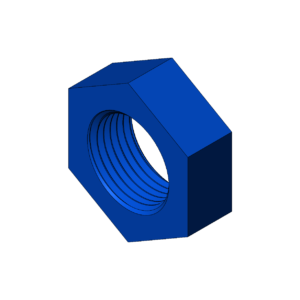 Imperial 7/8"  Thin Profile Hex Nut - Print Friendly
