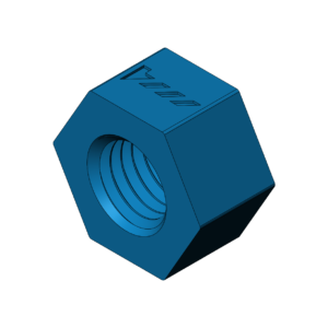 Metric M14  Heavy Profile Hex Nut - Print Friendly