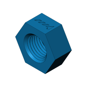 Metric M27  Heavy Profile Hex Nut - Print Friendly