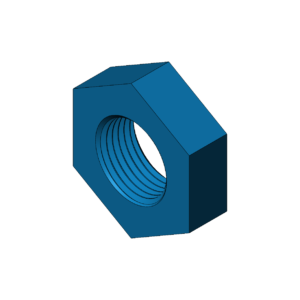 Metric M39  Thin Profile Hex Nut - Print Friendly
